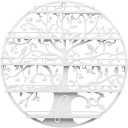 Estantería de 5 Baldas Esmaltes de Uñas Rack Soporte/Organizador Art Dispaly Set, Ornate y de Pájaros Diseño de Árbol Redondo