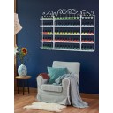 Soporte para esmalte de uñas, organizador de exhibición de prodctos, 5 niveles, estante de pared