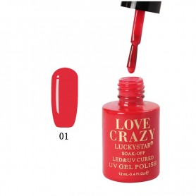 Esmalte de gel semipermanente Love Crazy (número 001)